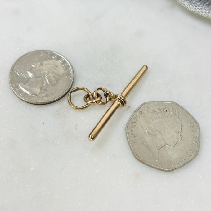 Antique Plain T or Albert Bar in 9ct Gold