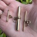 Antique Plain T or Albert Bar in 9ct Gold