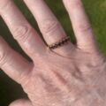 Garnet Half Eternity Stacking Ring in 9ct Gold