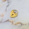 Small Heart Padlock in 9ct Gold