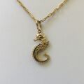 Seahorse Pendant in 9ct Gold
