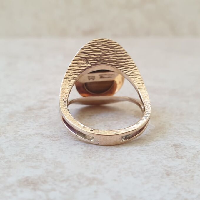 Tigers Eye Ring in 9ct Gold
