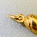 Twisted Italian Cornicello Horn in 9ct Gold