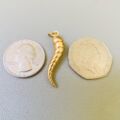 Twisted Italian Cornicello Horn in 9ct Gold