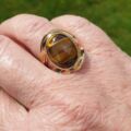 Tigers Eye Ring in 9ct Gold