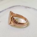Edwardian Shield Signet Ring in 9ct Rose Gold