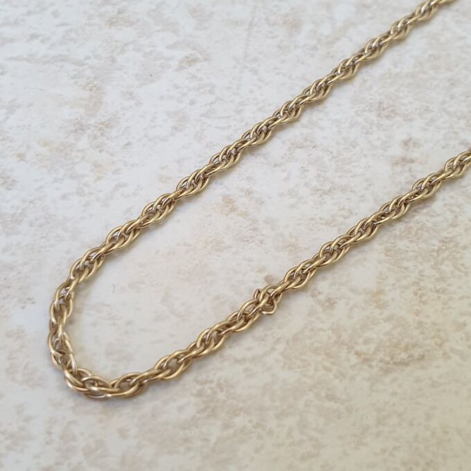 Prince of Wales Rope Chain in 9ct Gold