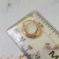 Small Patterned Hoops in 9ct Gold