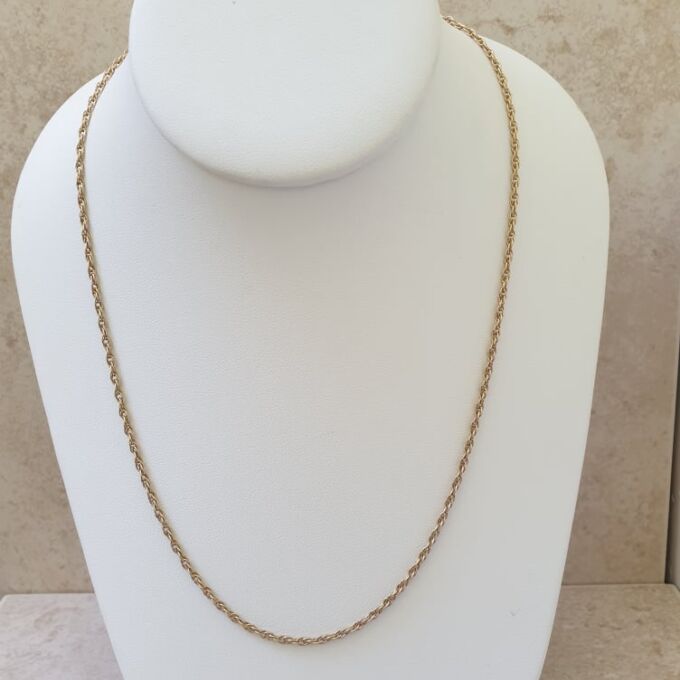 Prince of Wales Rope Chain in 9ct Gold