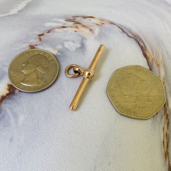 Antique Albert or T Bar in 9ct Gold