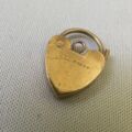 Small Heart Padlock in 9ct Gold