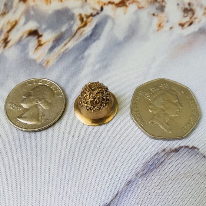 Ornate Working Bell in 9ct Gold