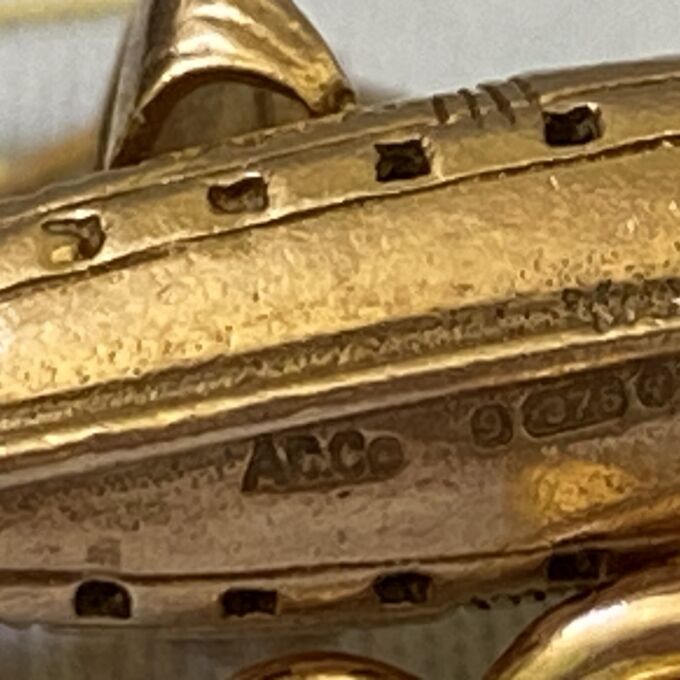 Sailing Ship Pendant in 9ct Gold