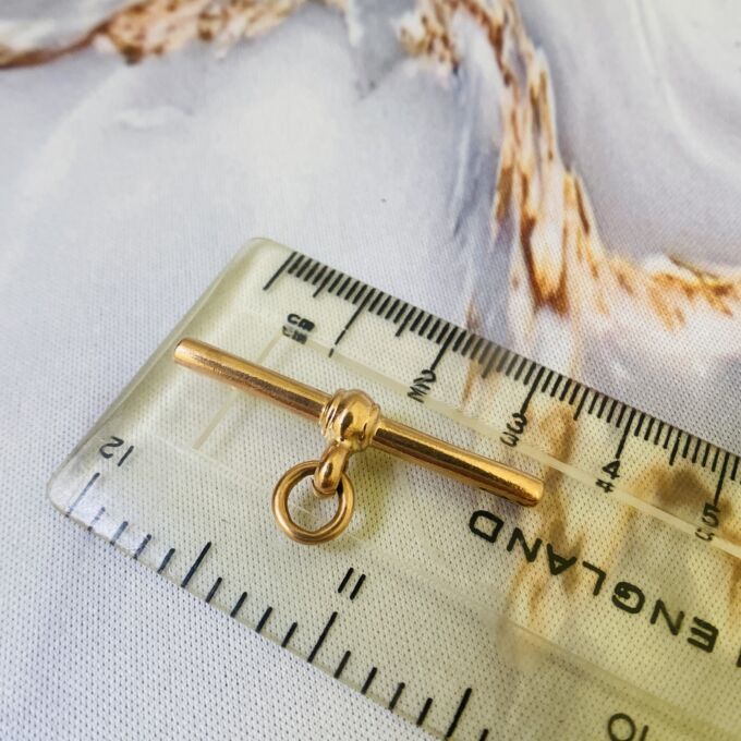 Antique Albert or T Bar in 9ct Gold
