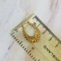 Oval Hoop Earrings in 9ct Gold