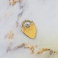 Small Heart Padlock in 9ct Gold