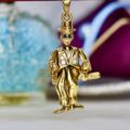 Top Hat & Tails Articulated Man in 9ct Gold