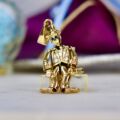 Top Hat & Tails Articulated Man in 9ct Gold