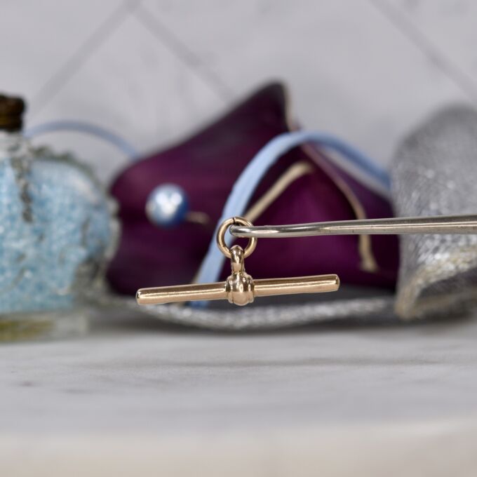 Antique Albert or T Bar in 9ct Gold