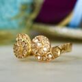 Diamond Bypass Cluster Ring in 18ct Rose Gold