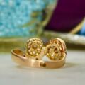 Diamond Bypass Cluster Ring in 18ct Rose Gold