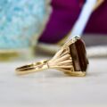 Smoky Quartz Ring in 9ct Gold