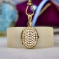 Italian Encrusted Locket in 9ct Gold