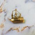 Sailing Ship Pendant in 9ct Gold
