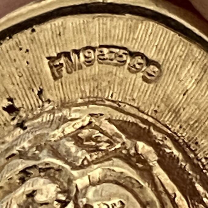 Spanish Conquistador Helmet in 9ct Gold