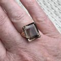 Smoky Quartz Ring in 9ct Gold
