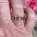 Antique Ruby & Diamond Ring in 18ct Gold