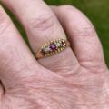 Antique Ruby & Diamond Ring in 18ct Gold