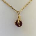 Small Carnelian Talon Charm Pendant in 9ct Gold