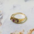 Antique Ruby & Diamond Ring in 18ct Gold