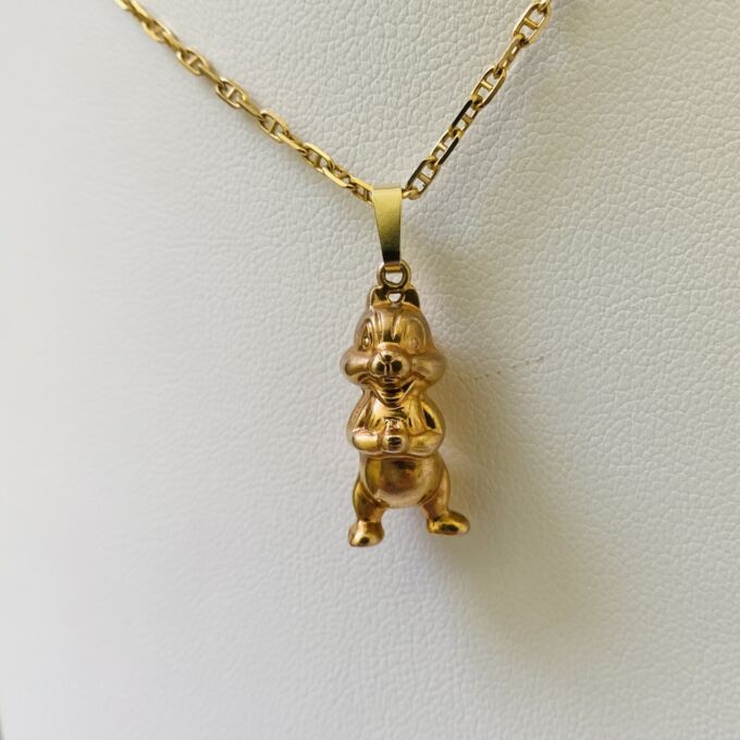 Cartoon Chipmunk in 9ct Gold