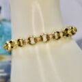 Ornate Rollerball Belcher Bracelet in 9ct Gold