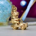 Road Hog – Pig in a Pedal Car Pendant in 9ct Gold