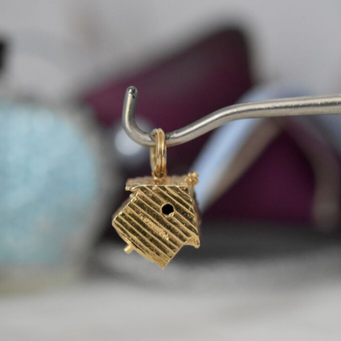 Weather Vane Charm Pendant in 9ct Gold