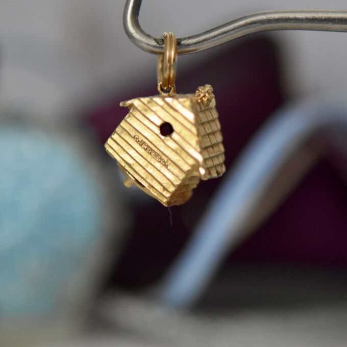 Weather Vane Charm Pendant in 9ct Gold