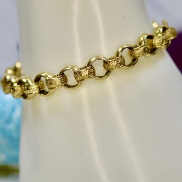 Rollerball Bracelet in 9ct Gold