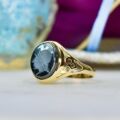 Hematite Intaglio Ring in 9ct Gold