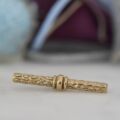 Ornate Chunky T Bar in 9ct Gold