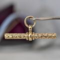 Ornate Chunky T Bar in 9ct Gold