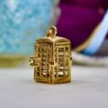 Phone Box Pendant in 9ct Gold
