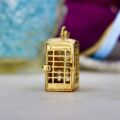 Phone Box Pendant in 9ct Gold
