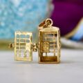 Phone Box Pendant in 9ct Gold