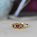 Antique Ruby & Diamond Ring in 18ct Gold
