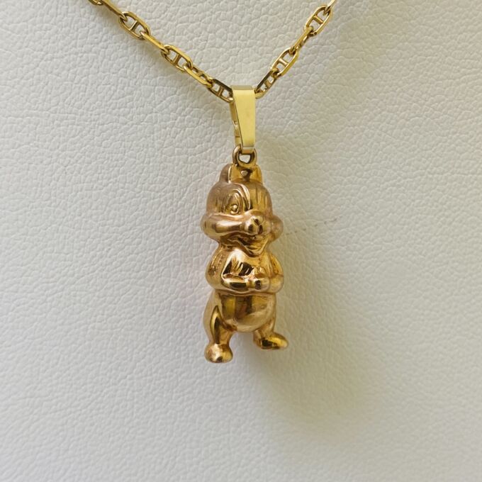 Cartoon Chipmunk in 9ct Gold