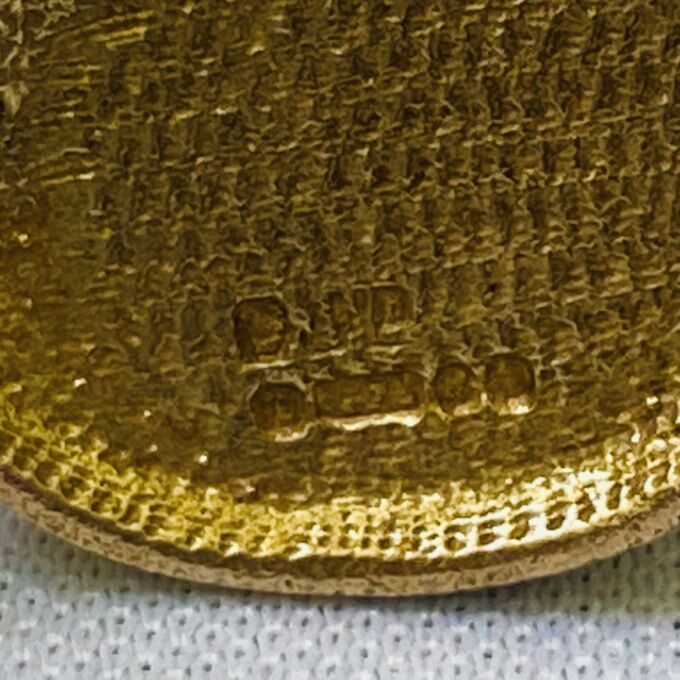 Opening Police Helmet Charm Pendant in 9ct Gold