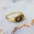 Antique Ruby & Diamond Ring in 18ct Gold